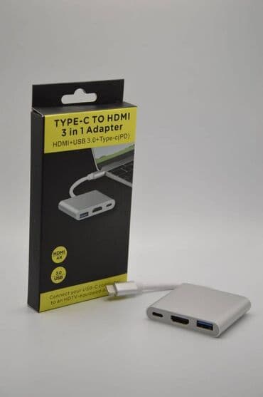 Адаптер 3в1 с type c выходом at lalafo.kg Адаптер 3в1 с type c выходом