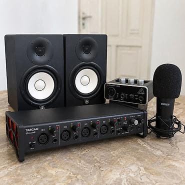 Аудио-комплект для домашней студии: 1) USB-аудиоинтерфейс Behringer at lalafo.kg Аудио-комплект для домашней студии: 1) USB-аудиоинтерфейс Behringer