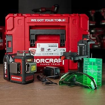 Лазерный нивелир WORCRAFT XCube026 (зелёный луч) Комплектация: - at lalafo.kg Лазерный нивелир WORCRAFT XCube026 (зелёный луч) Комплектация: -
