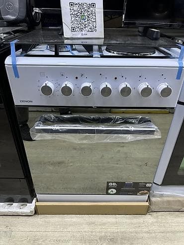 Плита ZENON комбинированная с духовкой - Варочная панель: 3 газовые at lalafo.kg Плита ZENON комбинированная с духовкой - Варочная панель: 3 газовые