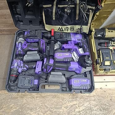 Аккумуляторный набор электроинструментов 21V (Li‑ion) Состав at lalafo.kg Аккумуляторный набор электроинструментов 21V (Li‑ion) Состав