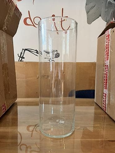 Высокая цилиндрическая стеклянная ваза 10 штук в наличие - at lalafo.kg Высокая цилиндрическая стеклянная ваза 10 штук в наличие -