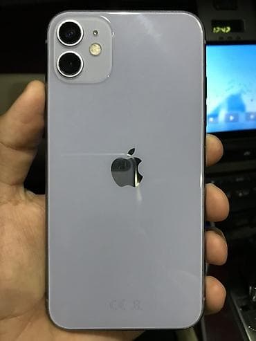 Apple iPhone 11, фиолетовый 128ГБ, 70акб с коробкой туртон,фейс есть at lalafo.kg Apple iPhone 11, фиолетовый 128ГБ, 70акб с коробкой туртон,фейс есть