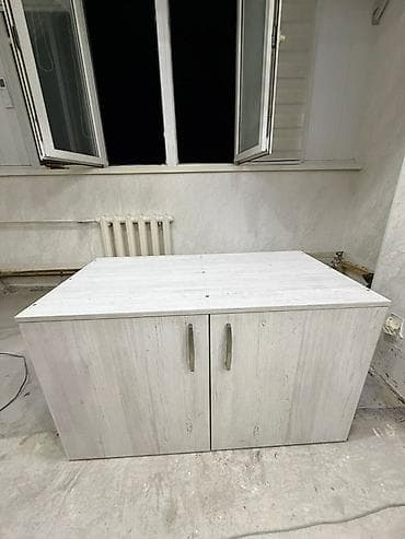 Тумба для вещей и одежды, Без зеркала, ЛДСП, Самовывоз, цвет - Белый at lalafo.kg Тумба для вещей и одежды, Без зеркала, ЛДСП, Самовывоз, цвет - Белый