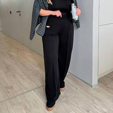 Брюки Широкие, Лето, Лен, Новый, 9XL at lalafo.kg Брюки Широкие, Лето, Лен, Новый, 9XL