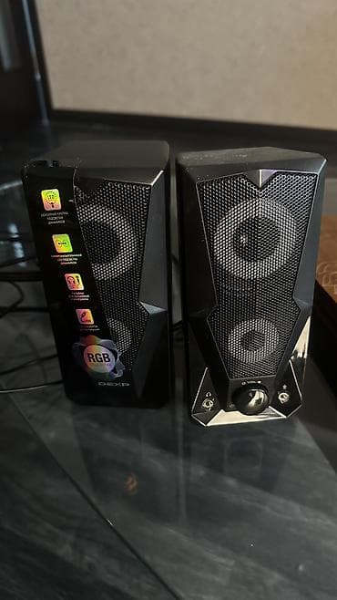 Колонки DEXP с RGB‑подсветкой - Проводная стереосистема 2.0 в at lalafo.kg Колонки DEXP с RGB‑подсветкой - Проводная стереосистема 2.0 в