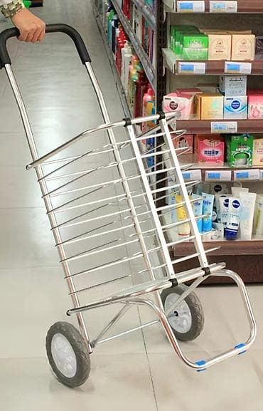 Складная тележка для покупок at lalafo.kg — 2 Складная тележка для покупок — 2