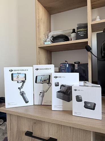 DJI Osmo Mobile 8, DJI Osmo Mobile 7 и DJI Mic Mini — профессиональные at lalafo.kg DJI Osmo Mobile 8, DJI Osmo Mobile 7 и DJI Mic Mini — профессиональные