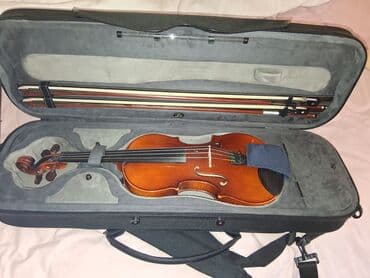 Скрипичный комплект в футляре - Классическая акустическая скрипка в at lalafo.kg Скрипичный комплект в футляре - Классическая акустическая скрипка в