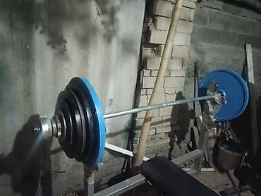 Продаю советскую штангу 132,5 кг в очень хорошем состоянии. Гриф 175см at lalafo.kg Продаю советскую штангу 132,5 кг в очень хорошем состоянии. Гриф 175см