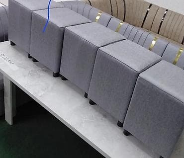 Пуф-куб серый, компактный и универсальный Состояние 10из 10 - Форма at lalafo.kg Пуф-куб серый, компактный и универсальный Состояние 10из 10 - Форма