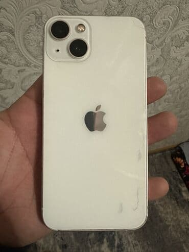 IPhone 13, Б/у, 128 ГБ, Белый, Чехол, 100 % at lalafo.kg IPhone 13, Б/у, 128 ГБ, Белый, Чехол, 100 %