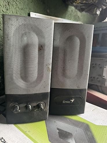 Акустические системы для ПК — 2 комплекта настольных стереоколонок 1) at lalafo.kg Акустические системы для ПК — 2 комплекта настольных стереоколонок 1)