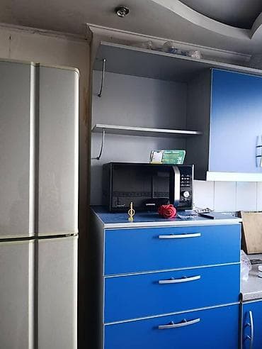 Кухонный гарнитур угловой, синий/серый - Планировка: Г‑образный at lalafo.kg Кухонный гарнитур угловой, синий/серый - Планировка: Г‑образный