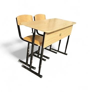 Школьные парты от производителя (2-х местные + стулья) Производим at lalafo.kg Школьные парты от производителя (2-х местные + стулья) Производим
