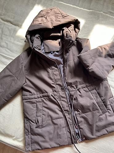 Утеплённая женская куртка-парка, цвет тёплый коричневый (тауп) at lalafo.kg Утеплённая женская куртка-парка, цвет тёплый коричневый (тауп)