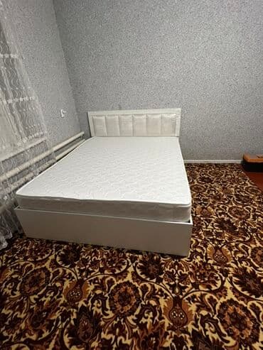 Двуспальная кровать, Новый, С матрасом, В рассрочку, длина - 200 см at lalafo.kg Двуспальная кровать, Новый, С матрасом, В рассрочку, длина - 200 см