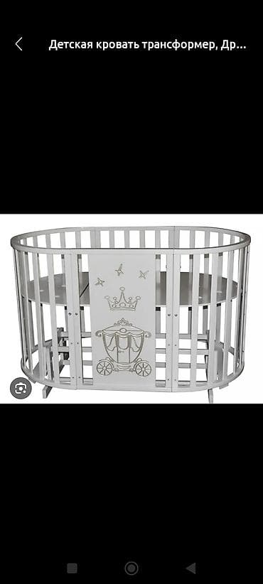 Детская кровать трансформер, Другой тип, цвет - Белый at lalafo.kg Детская кровать трансформер, Другой тип, цвет - Белый