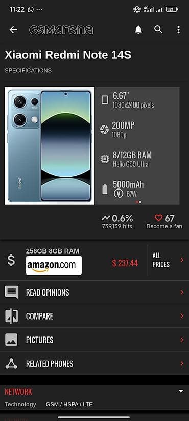 Redmi, Redmi Note 14, Колдонулган, 256 ГБ, түсү - Кара lalafo.kg да Redmi, Redmi Note 14, Колдонулган, 256 ГБ, түсү - Кара