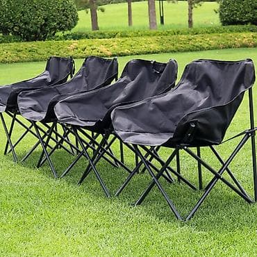 Походный складной стул, Новый, Другой материал, цвет - Черный at lalafo.kg Походный складной стул, Новый, Другой материал, цвет - Черный