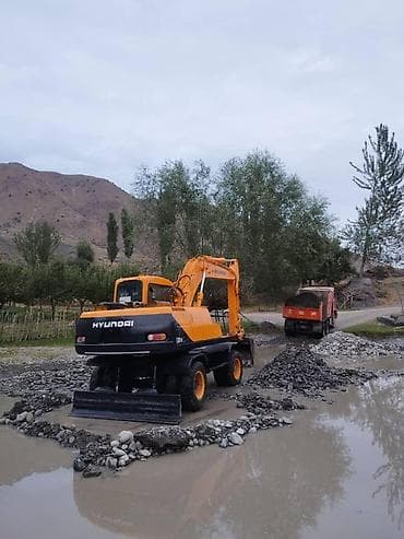 Услуга: аренда колесного экскаватора Hyundai 140W Профессиональные at lalafo.kg Услуга: аренда колесного экскаватора Hyundai 140W Профессиональные