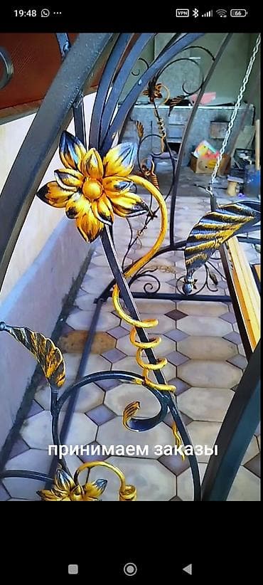 Бакча селкинчеги Металл, Жөлөнгүчү менен, Чатыры менен lalafo.kg да — 7 Бакча селкинчеги Металл, Жөлөнгүчү менен, Чатыры менен — 7