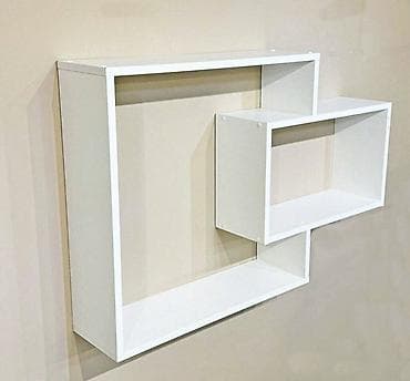 Открытая полка с геометрическим дизайном. Размер 925 мм х 180 ммх 600 at lalafo.kg Открытая полка с геометрическим дизайном. Размер 925 мм х 180 ммх 600