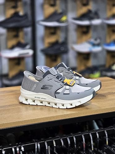 Мужские кроссовки, 40, Skechers, Новый, цвет - Серый, Самовывоз at lalafo.kg Мужские кроссовки, 40, Skechers, Новый, цвет - Серый, Самовывоз