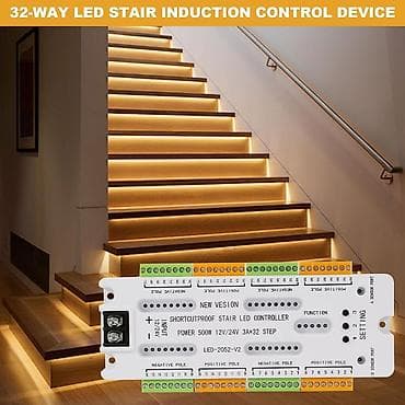 Контроллер автоматической подсветки лестницы на 32 ступени. Умная at lalafo.kg — 2 Контроллер автоматической подсветки лестницы на 32 ступени. Умная — 2