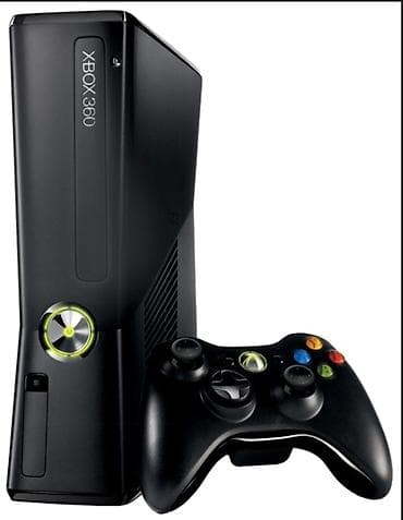 Xbox 360 (версия Slim) — игровая консоль в черном корпусе at lalafo.kg Xbox 360 (версия Slim) — игровая консоль в черном корпусе