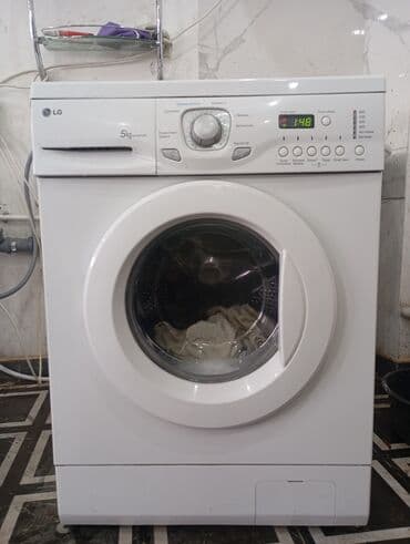 Стиральная машина LG, Б/у, Автомат, До 5 кг, Полноразмерная at lalafo.kg Стиральная машина LG, Б/у, Автомат, До 5 кг, Полноразмерная