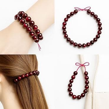 Яркие малиновые бусины на леске — эффектный акцент для стильных at lalafo.kg Яркие малиновые бусины на леске — эффектный акцент для стильных