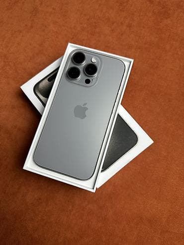IPhone 15 Pro, Б/у, 128 ГБ, Natural Titanium, Коробка, 85 % at lalafo.kg IPhone 15 Pro, Б/у, 128 ГБ, Natural Titanium, Коробка, 85 %