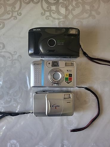Продам недорого плёночные рабочие фотоаппараты вместе с чехлами. Цена at lalafo.kg Продам недорого плёночные рабочие фотоаппараты вместе с чехлами. Цена