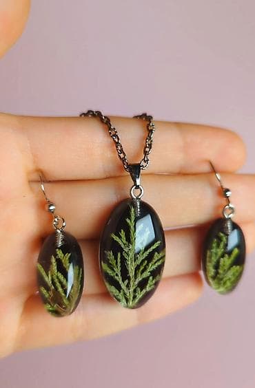 Чынжырлар: Уникальный набор из смолы с элементами природы внутри ✨ 🍁Прочные lalafo.kg да — 2 Чынжырлар: Уникальный набор из смолы с элементами природы внутри ✨ 🍁Прочные — 2