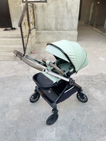 Коляска, цвет - Серебристый, Б/у at lalafo.kg Коляска, цвет - Серебристый, Б/у
