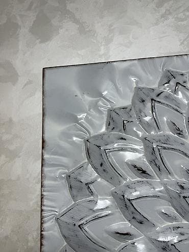 Настенное панно из металла с рельефным узором. - Материал: металл at lalafo.kg Настенное панно из металла с рельефным узором. - Материал: металл