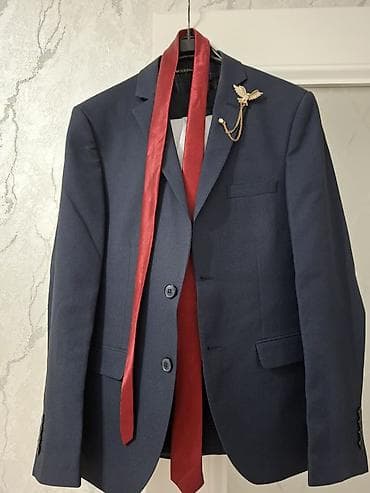 Костюм шым(размер 46), койнок, галстук (размер 40), туфли биригип 4500 at lalafo.kg Костюм шым(размер 46), койнок, галстук (размер 40), туфли биригип 4500