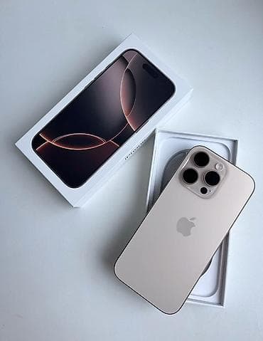 IPhone 16 Pro Max, 256 ГБ, Desert Titanium, Коробка, 91 % at lalafo.kg IPhone 16 Pro Max, 256 ГБ, Desert Titanium, Коробка, 91 %