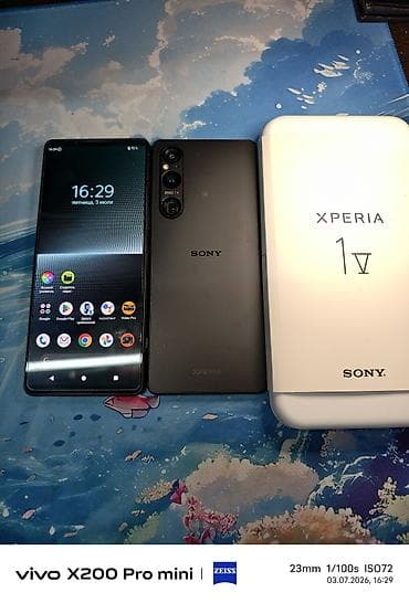 Sony Xperia 1 V, Б/у, 256 ГБ, цвет - Черный at lalafo.kg Sony Xperia 1 V, Б/у, 256 ГБ, цвет - Черный