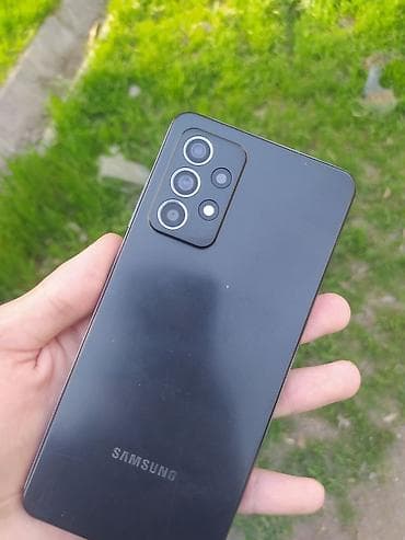 Samsung Galaxy A52, Б/у, 128 ГБ, цвет - Черный, 2 SIM at lalafo.kg Samsung Galaxy A52, Б/у, 128 ГБ, цвет - Черный, 2 SIM