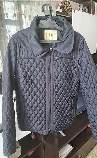 Стёганая куртка E.T. Deruty - Цвет: тёмно-синий (графит) - Утепление at lalafo.kg Стёганая куртка E.T. Deruty - Цвет: тёмно-синий (графит) - Утепление