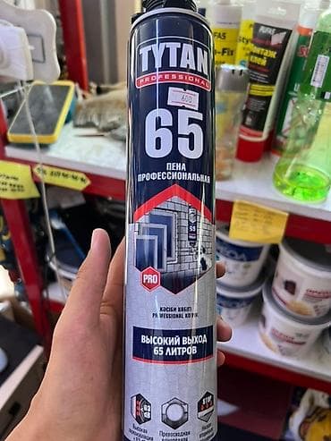 Профессиональная монтажная пена Tytan 65, предназначенная для широкого at lalafo.kg Профессиональная монтажная пена Tytan 65, предназначенная для широкого