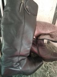 Кожанные зимние сапоги с натур. мехом, размер 37, ношены 1 раз at lalafo.kg Кожанные зимние сапоги с натур. мехом, размер 37, ношены 1 раз