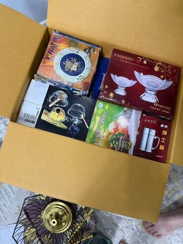 Набор посуды и аксессуаров для сервировки (разнообразный микс в at lalafo.kg Набор посуды и аксессуаров для сервировки (разнообразный микс в