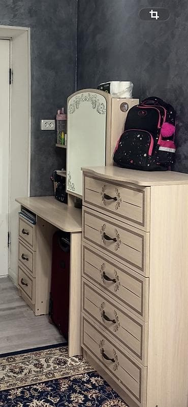 Спальный гарнитур, Б/у, Двухъярусная кровать, Шкаф, Комод, Кыргызстан at lalafo.kg Спальный гарнитур, Б/у, Двухъярусная кровать, Шкаф, Комод, Кыргызстан