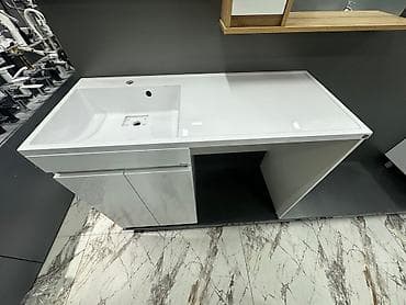 Раковина для ванной, Квадрат форма, Материал: Искусственный камень, Размер: 120 x 50 см at lalafo.kg Раковина для ванной, Квадрат форма, Материал: Искусственный камень, Размер: 120 x 50 см