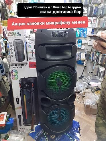 Подходит для вечеринок, караоке, презентаций и уличных мероприятий. На at lalafo.kg Подходит для вечеринок, караоке, презентаций и уличных мероприятий. На