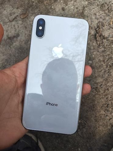 IPhone X, Б/у, 64 ГБ, Серебристый, Чехол, 100 % at lalafo.kg IPhone X, Б/у, 64 ГБ, Серебристый, Чехол, 100 %