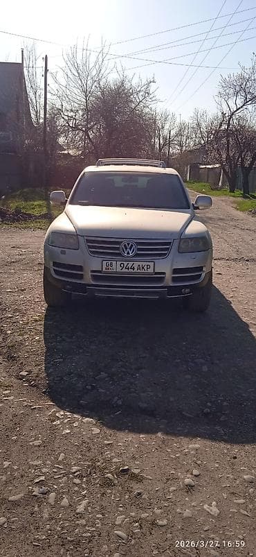 Volkswagen Touareg: 2004 г., 2.5 л, Автомат, Дизель, Кроссовер at lalafo.kg Volkswagen Touareg: 2004 г., 2.5 л, Автомат, Дизель, Кроссовер